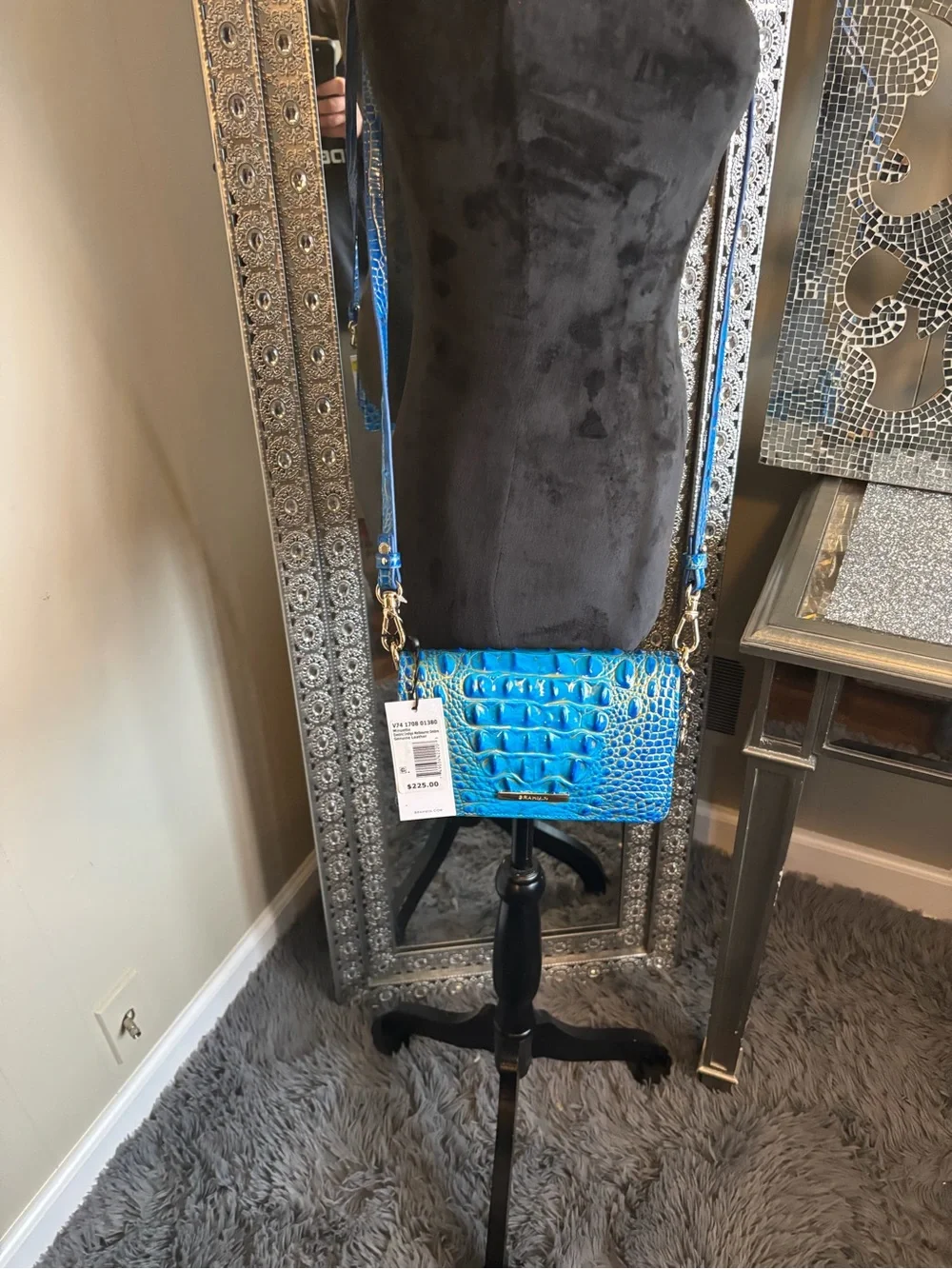 💕Brahmin Minuette Electric Indigo‎ Ombré Crossbody Bag